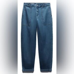 Zara Relaxed Fit Blue Denim Jeans